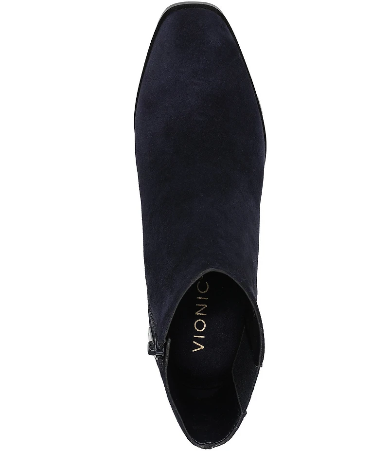 Vionic Vynn Suede Dress Ankle Booties