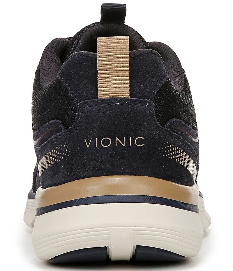 Vionic Walk Parkside Suede Mesh Logo Detail Sneakers