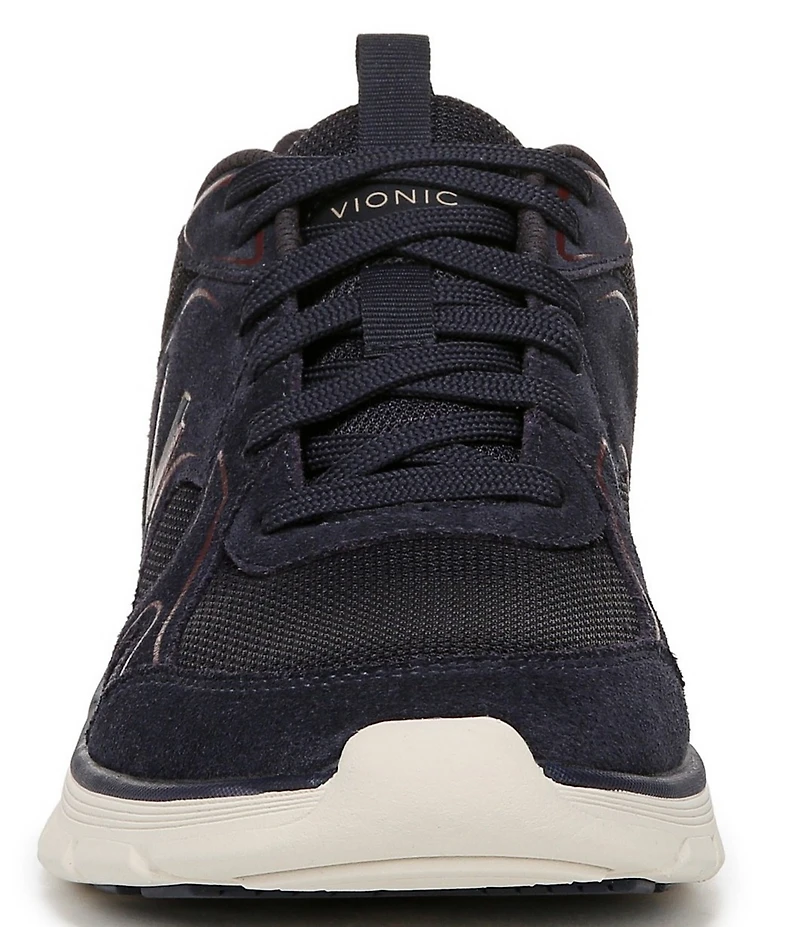 Vionic Walk Parkside Suede Mesh Logo Detail Sneakers