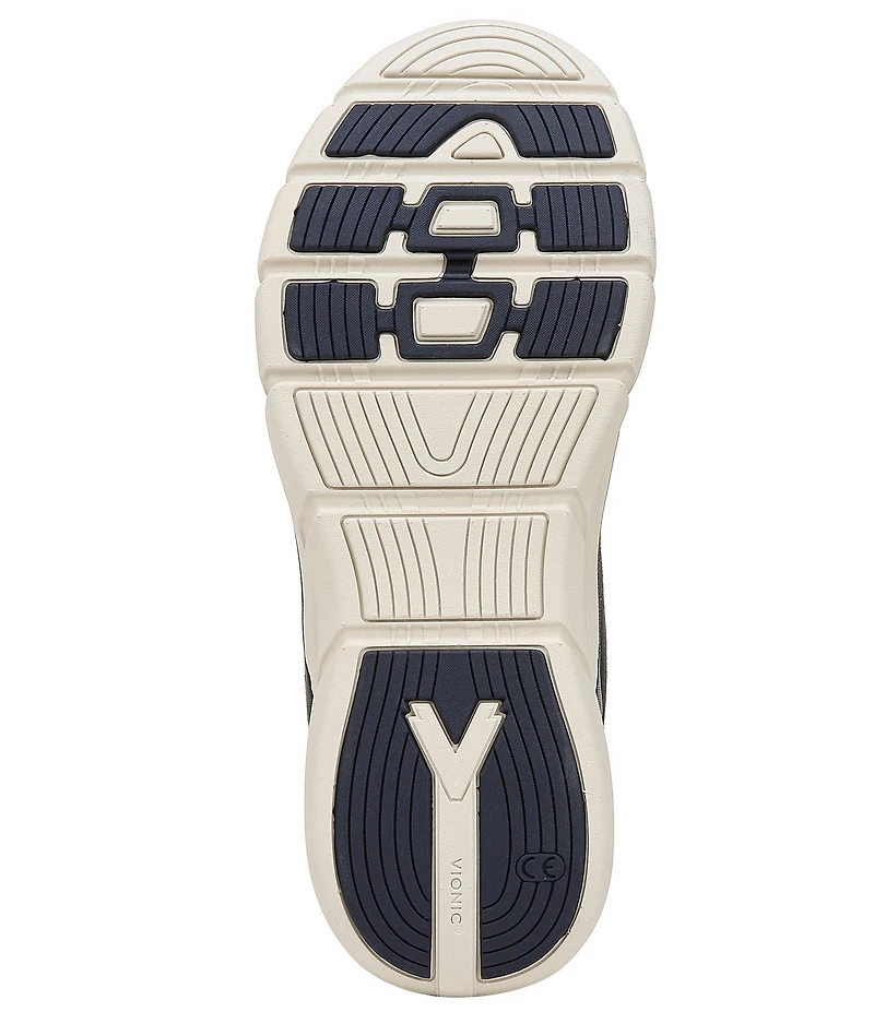 Vionic Walk Parkside Suede Mesh Logo Detail Sneakers