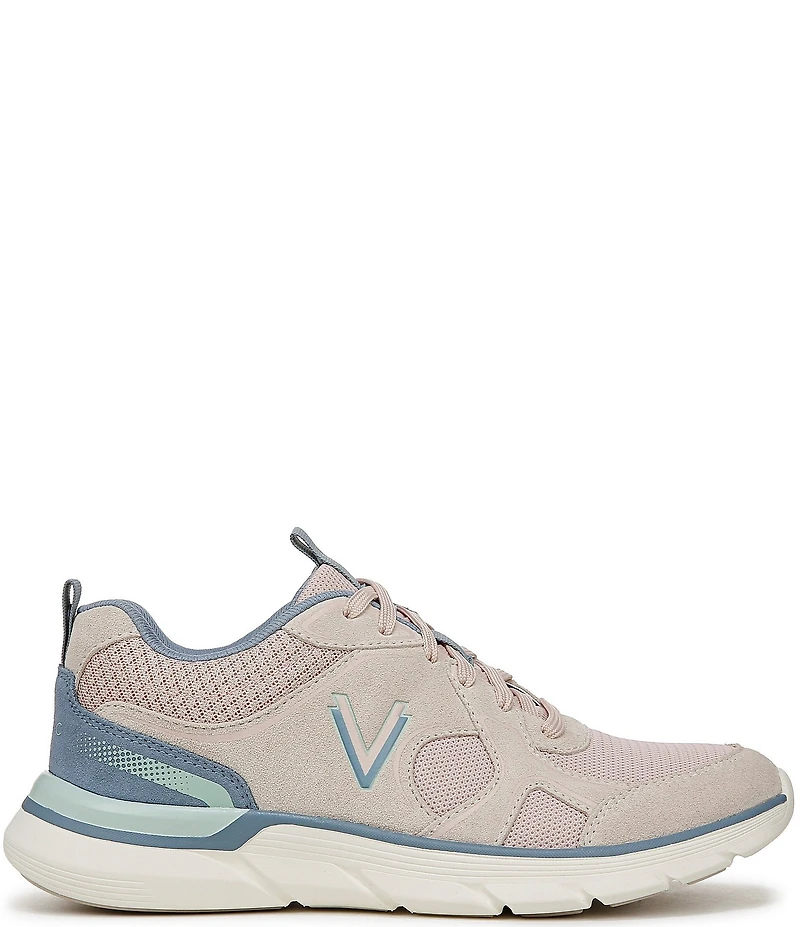 Vionic Walk Parkside Suede Mesh Logo Detail Sneakers