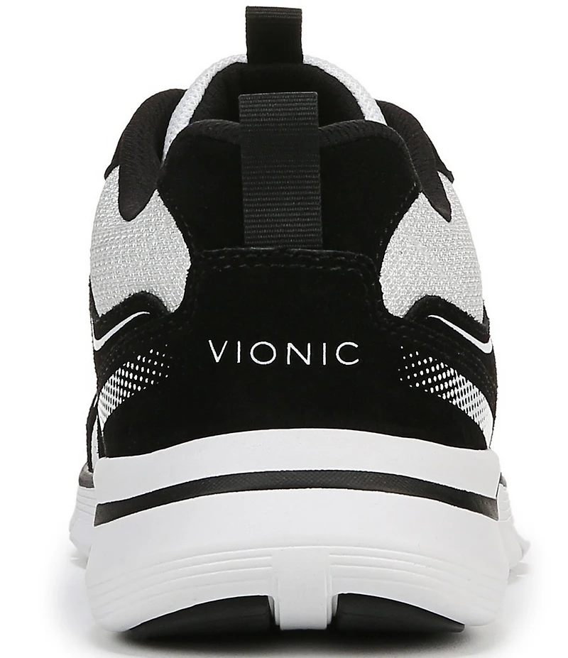 Vionic Walk Parkside Suede Mesh Logo Detail Sneakers