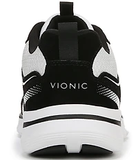Vionic Walk Parkside Suede Mesh Logo Detail Sneakers