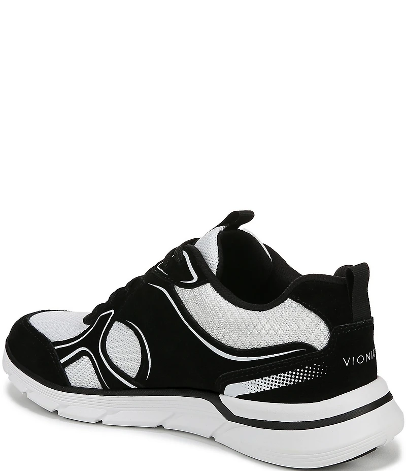 Vionic Walk Parkside Suede Mesh Logo Detail Sneakers