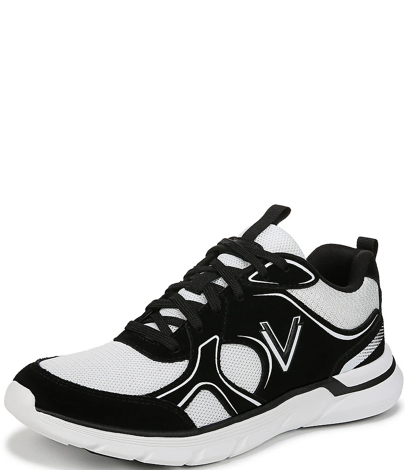 Vionic Walk Parkside Suede Mesh Logo Detail Sneakers