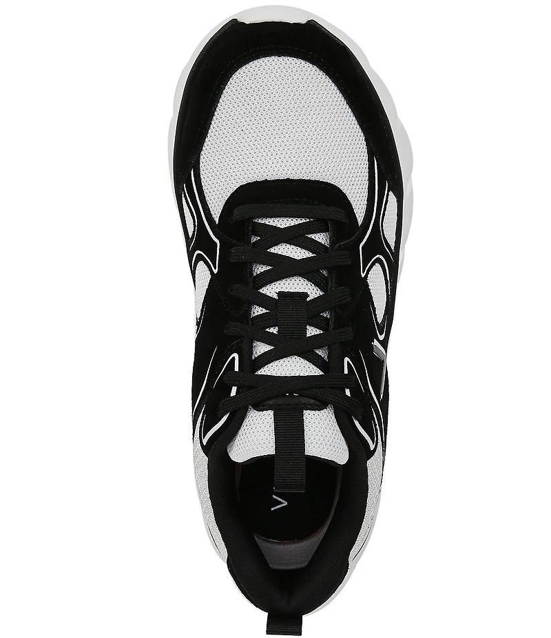 Vionic Walk Parkside Suede Mesh Logo Detail Sneakers