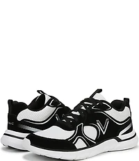 Vionic Walk Parkside Suede Mesh Logo Detail Sneakers