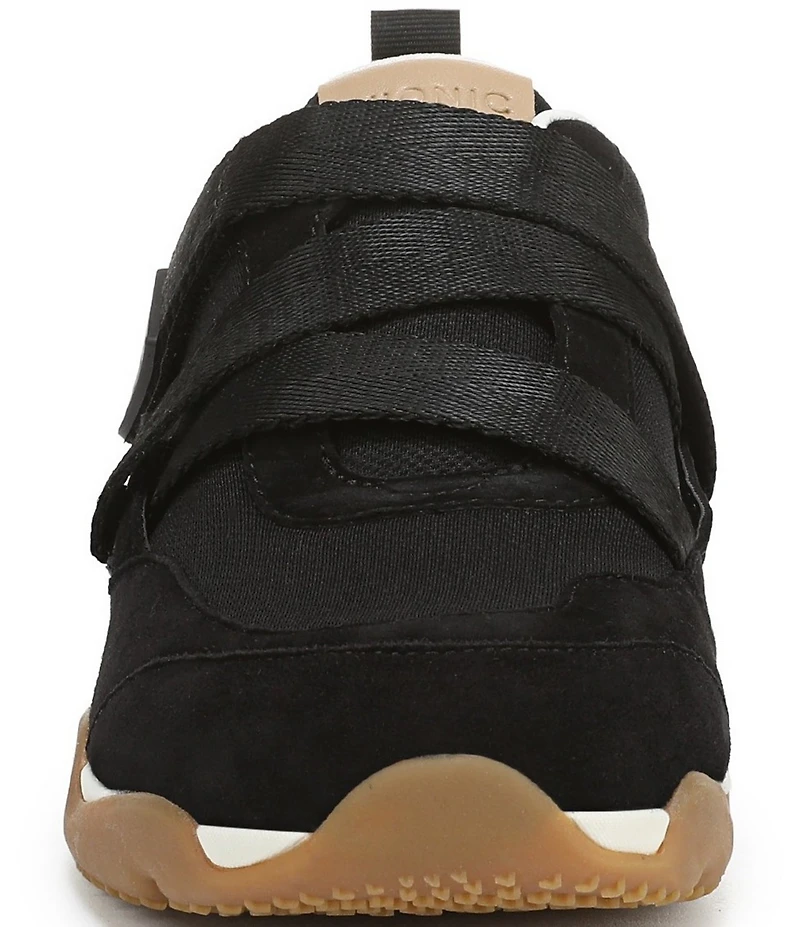 Vionic Walk Slim Gia Suede and Leather Cross Strap Walking Sneakers