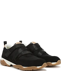 Vionic Walk Slim Gia Suede and Leather Cross Strap Walking Sneakers