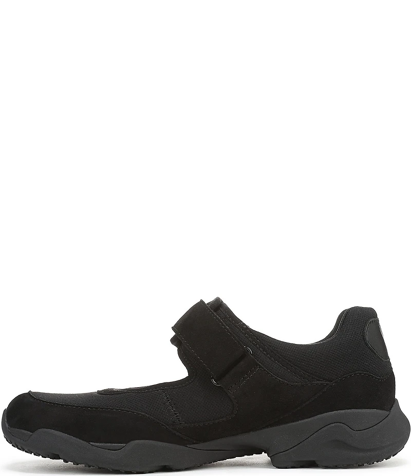 Vionic Walk Slim Giselle Suede and Textile Mary Jane Sneakers