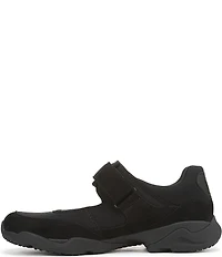 Vionic Walk Slim Giselle Suede and Textile Mary Jane Sneakers