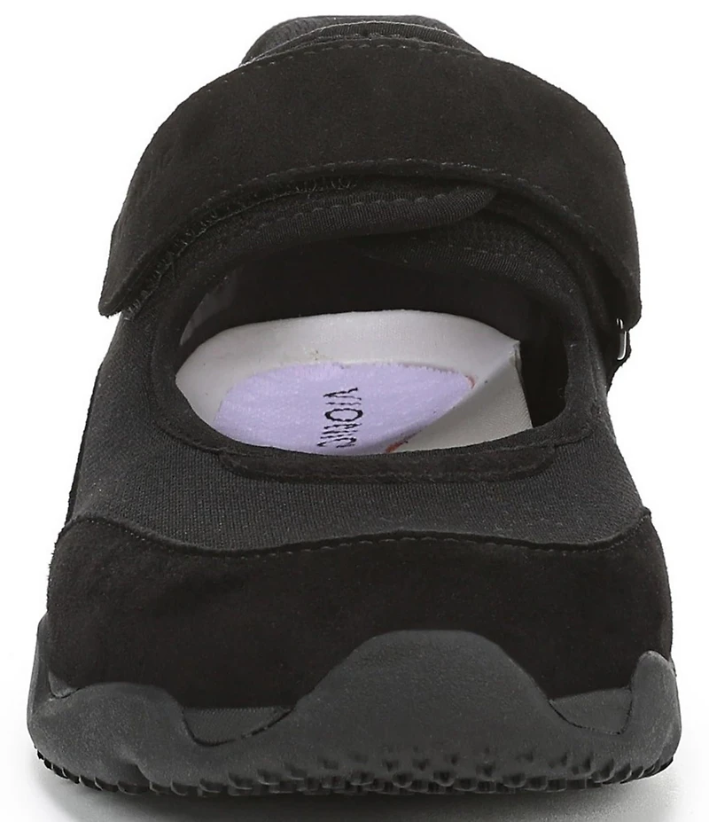 Vionic Walk Slim Giselle Suede and Textile Mary Jane Sneakers