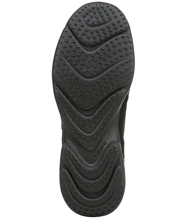 Vionic Walk Slim Glide Sleek Leather Lace Up Sneakers