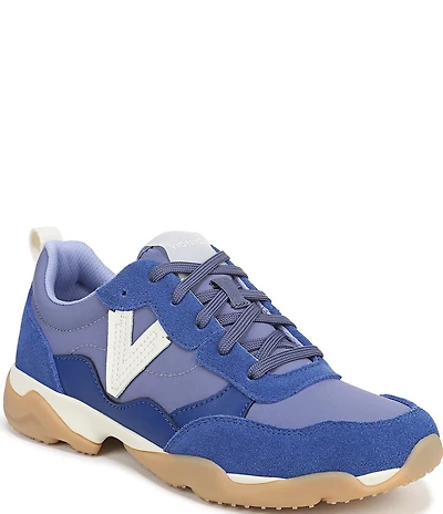 Vionic Walk Slim Glide Sleek Leather Lace Up Sneakers