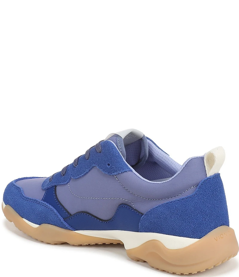 Vionic Walk Slim Glide Sleek Leather Lace Up Sneakers