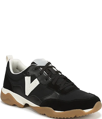 Vionic Walk Slim Glide Sleek Leather Lace Up Sneakers