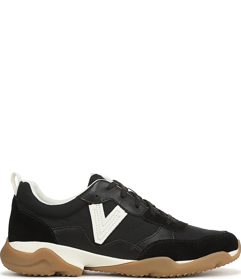 Vionic Walk Slim Glide Sleek Leather Lace Up Sneakers