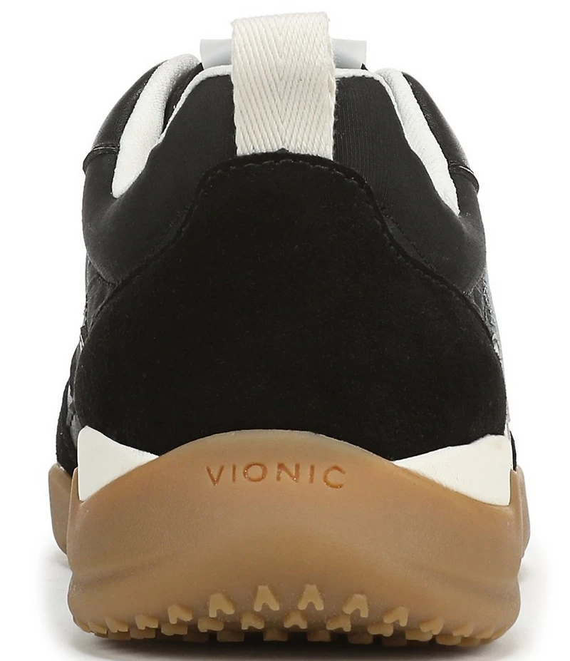 Vionic Walk Slim Glide Sleek Leather Lace Up Sneakers