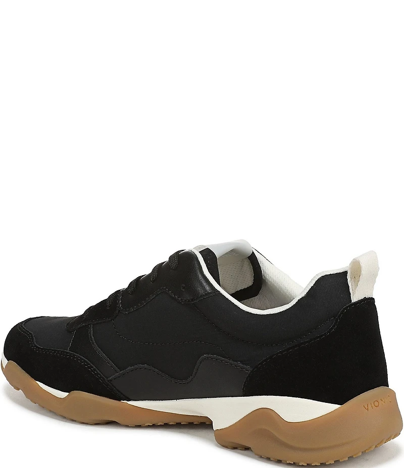 Vionic Walk Slim Glide Sleek Leather Lace Up Sneakers