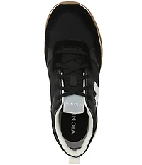 Vionic Walk Slim Glide Sleek Leather Lace Up Sneakers