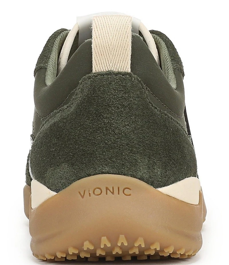 Vionic Walk Slim Glide Sleek Leather Lace Up Sneakers