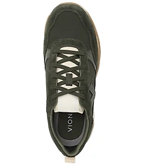 Vionic Walk Slim Glide Sleek Leather Lace Up Sneakers
