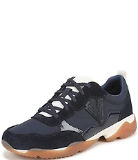 Vionic Walk Slim Glide Sleek Leather Lace Up Sneakers