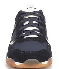 Vionic Walk Slim Glide Sleek Leather Lace Up Sneakers