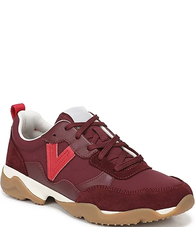 Vionic Walk Slim Glide Sleek Leather Lace Up Sneakers