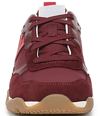 Vionic Walk Slim Glide Sleek Leather Lace Up Sneakers