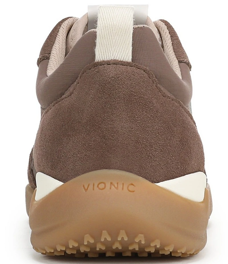 Vionic Walk Slim Glide Sleek Leather Lace Up Sneakers