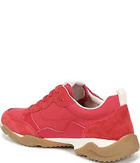 Vionic Walk Slim Glide Sleek Leather Lace Up Sneakers