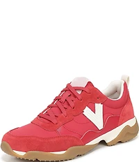 Vionic Walk Slim Glide Sleek Leather Lace Up Sneakers