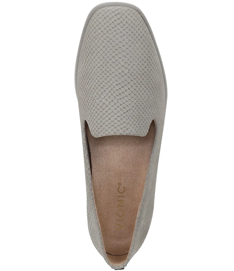 Vionic Willa 2.0 Embossed Suede Slip On Loafers