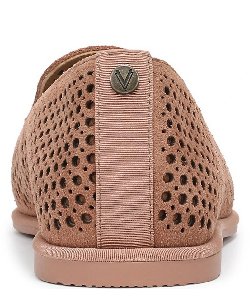 Vionic Willa 2.0 Perforated Suede Slip On Loafers