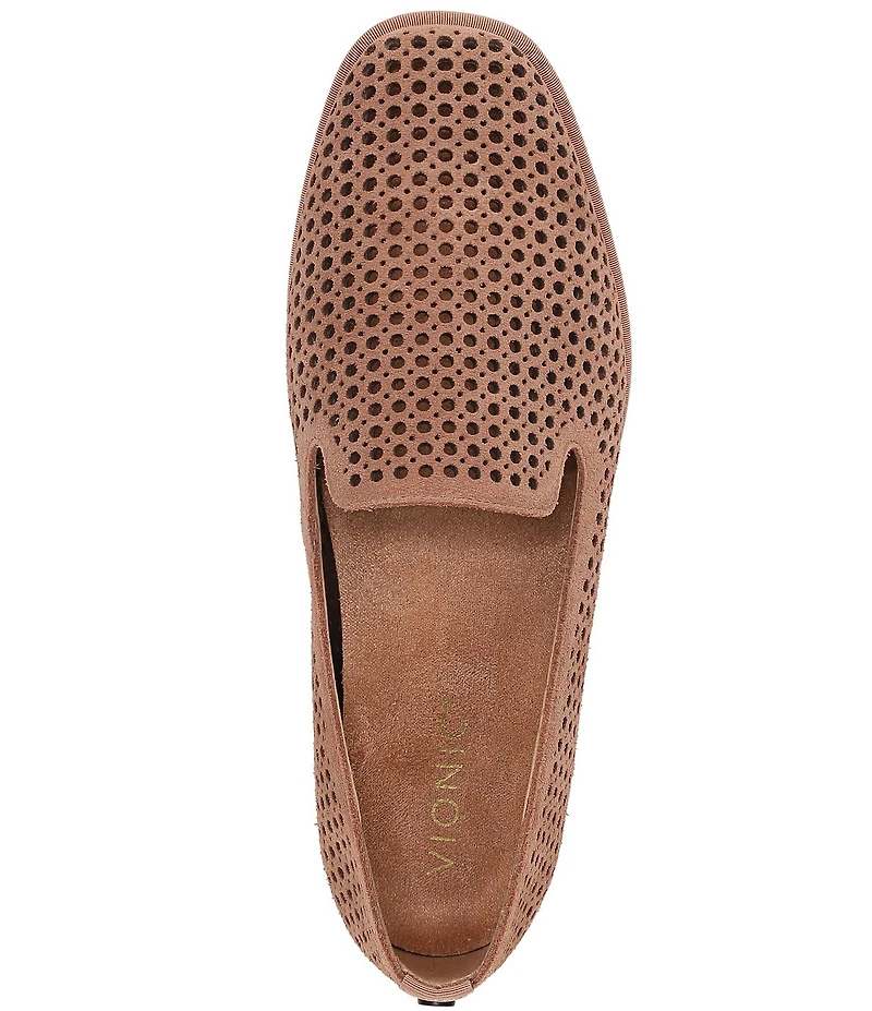 Vionic Willa 2.0 Perforated Suede Slip On Loafers
