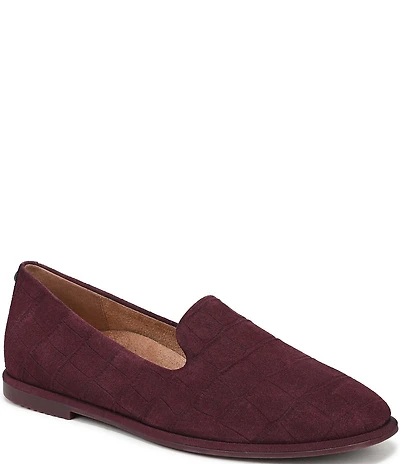 Vionic Willa 2.0 Croco Embossed Suede Slip On Loafers