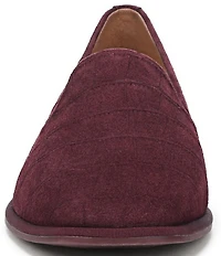 Vionic Willa 2.0 Croco Embossed Suede Slip On Loafers