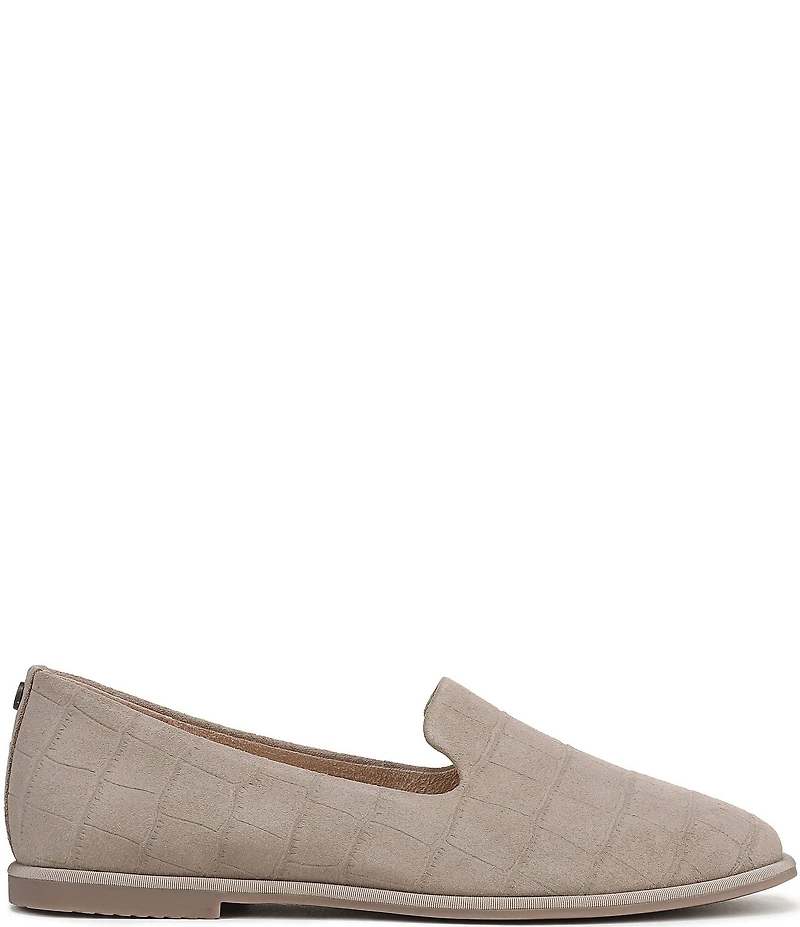 Vionic Willa 2.0 Croco Embossed Suede Slip On Loafers