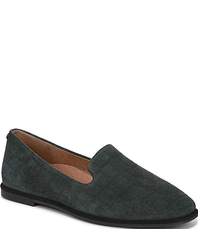 Vionic Willa 2.0 Croco Embossed Suede Slip On Loafers