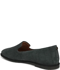 Vionic Willa 2.0 Croco Embossed Suede Slip On Loafers