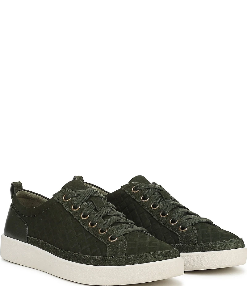 Vionic Winny Embossed Nubuck Lace Up Sneakers