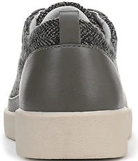Vionic Winny Flannel Herringbone Pattern Lace Up Sneakers