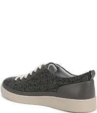 Vionic Winny Flannel Herringbone Pattern Lace Up Sneakers