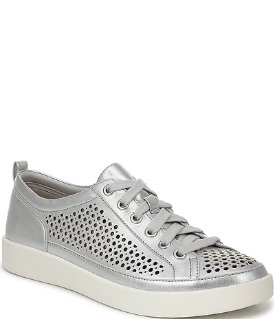 Vionic Winny Perforated Leather Lace-Up Sneakers