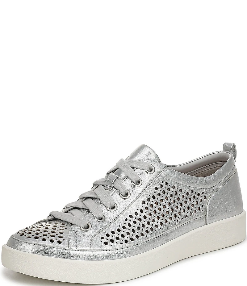 Vionic Winny Perforated Leather Lace-Up Sneakers