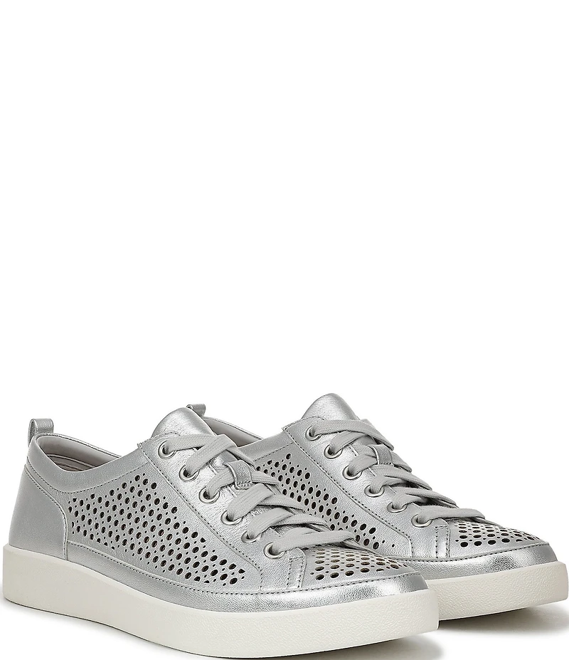 Vionic Winny Perforated Leather Lace-Up Sneakers