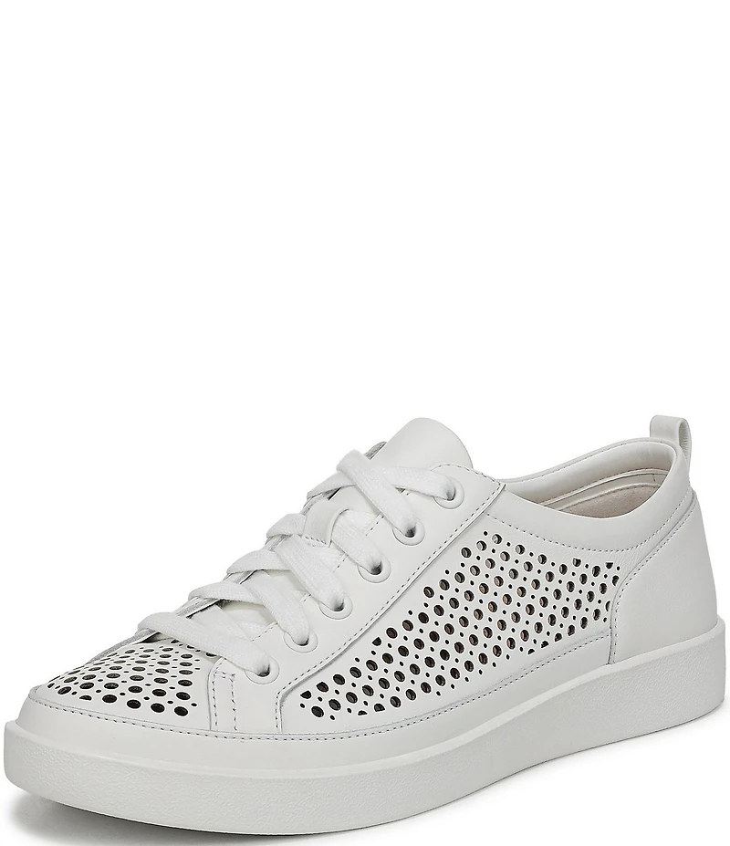 Vionic Winny Perforated Leather Lace-Up Sneakers