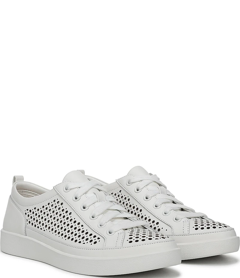 Vionic Winny Perforated Leather Lace-Up Sneakers