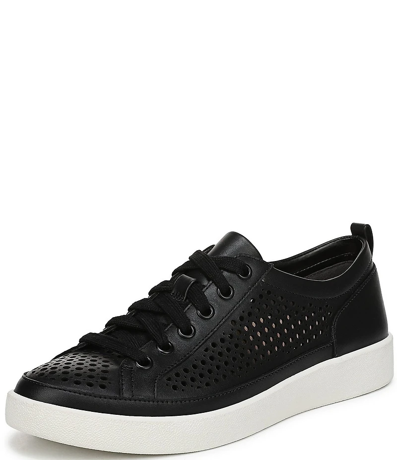Vionic Winny Perforated Leather Lace-Up Sneakers